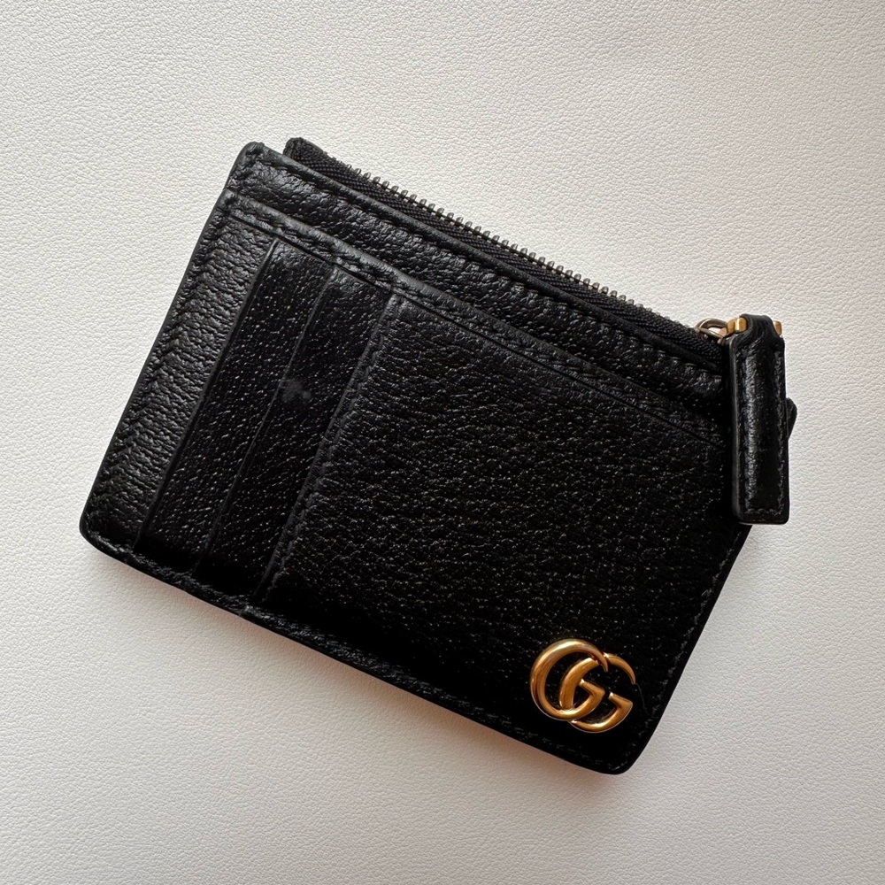 Gucci Marmont leather wallet and coin purse